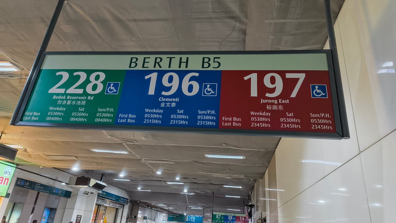 Bus 197 Bedok To Jurong East