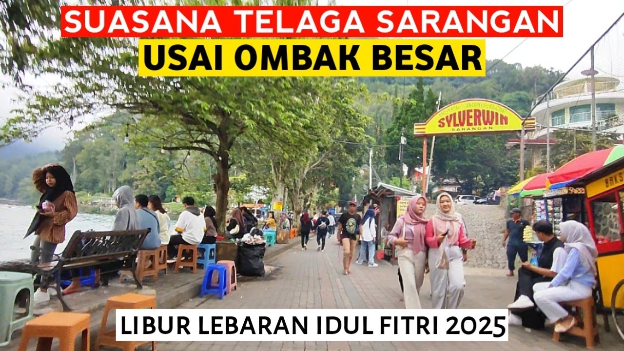 𝗧𝗘𝗟𝗔𝗚𝗔 𝗦𝗔𝗥𝗔𝗡𝗚𝗔𝗡 | Setelah ombak besar, suasana liburan Idul Fitri 2025 masih ramai.
