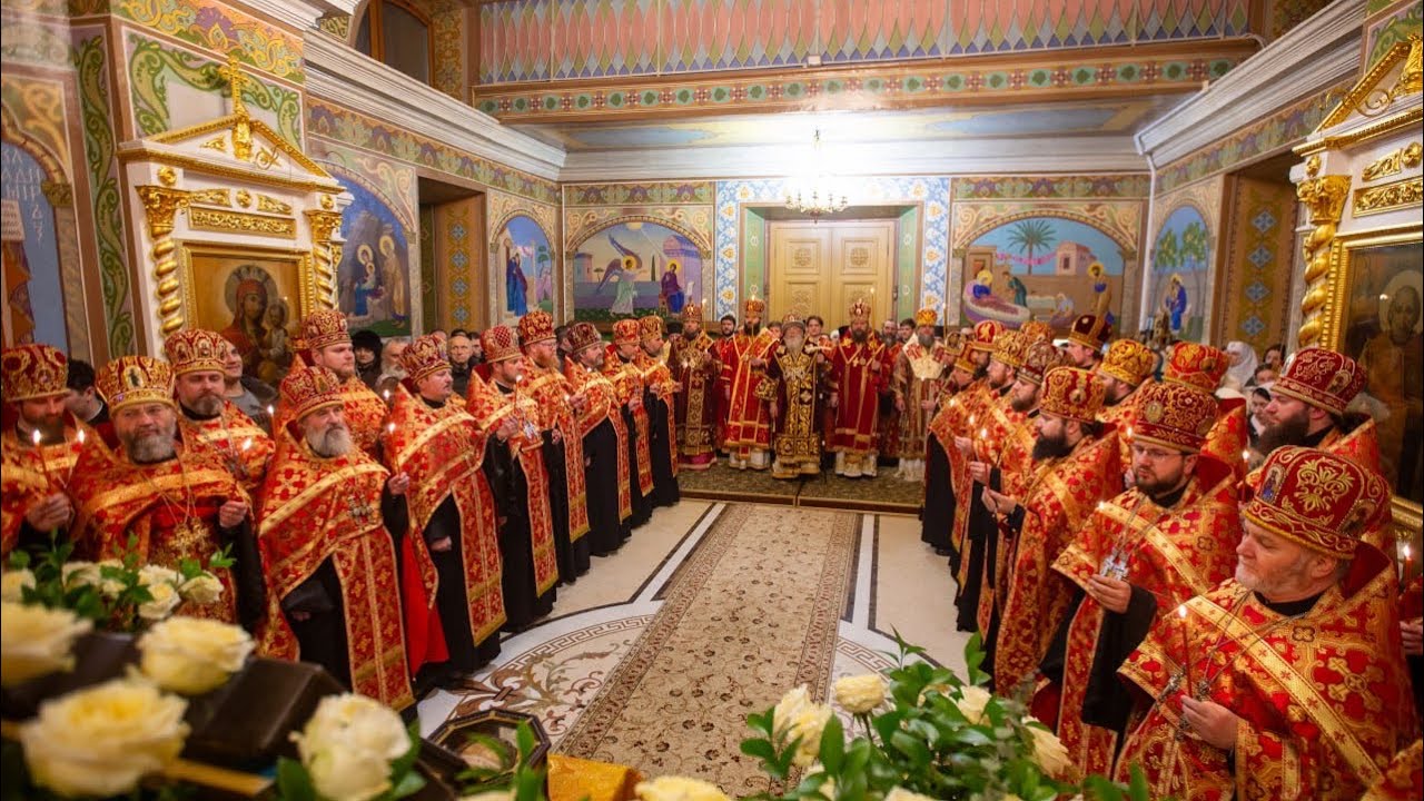 Всенощное бдение накануне дня памяти мученика Агафангела в Свято-Успенском мужском монастыре