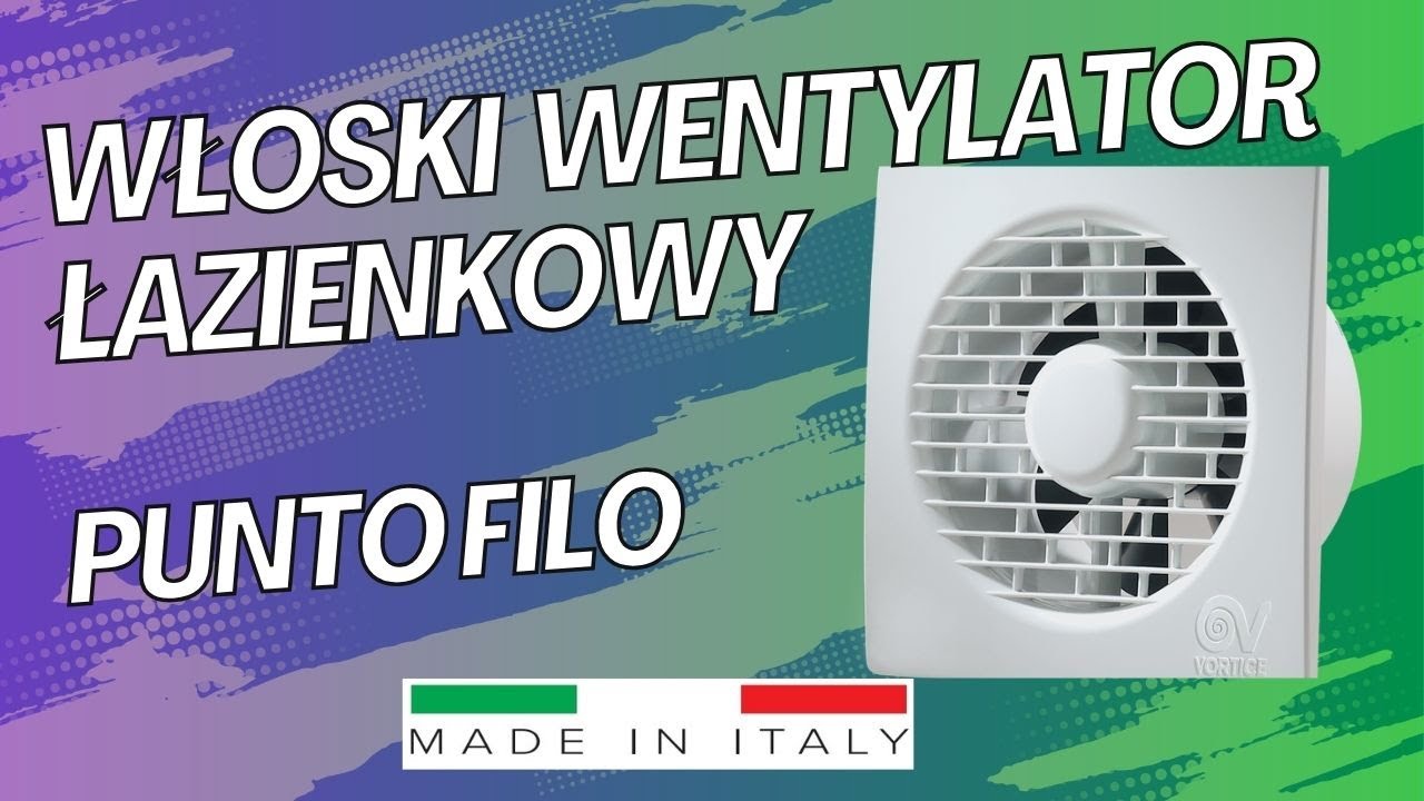 Włoski Wentylator Łazienkowy Vortice Punto Filo – Cichy, Niezawodny, 90 #design  #remont #łazienka