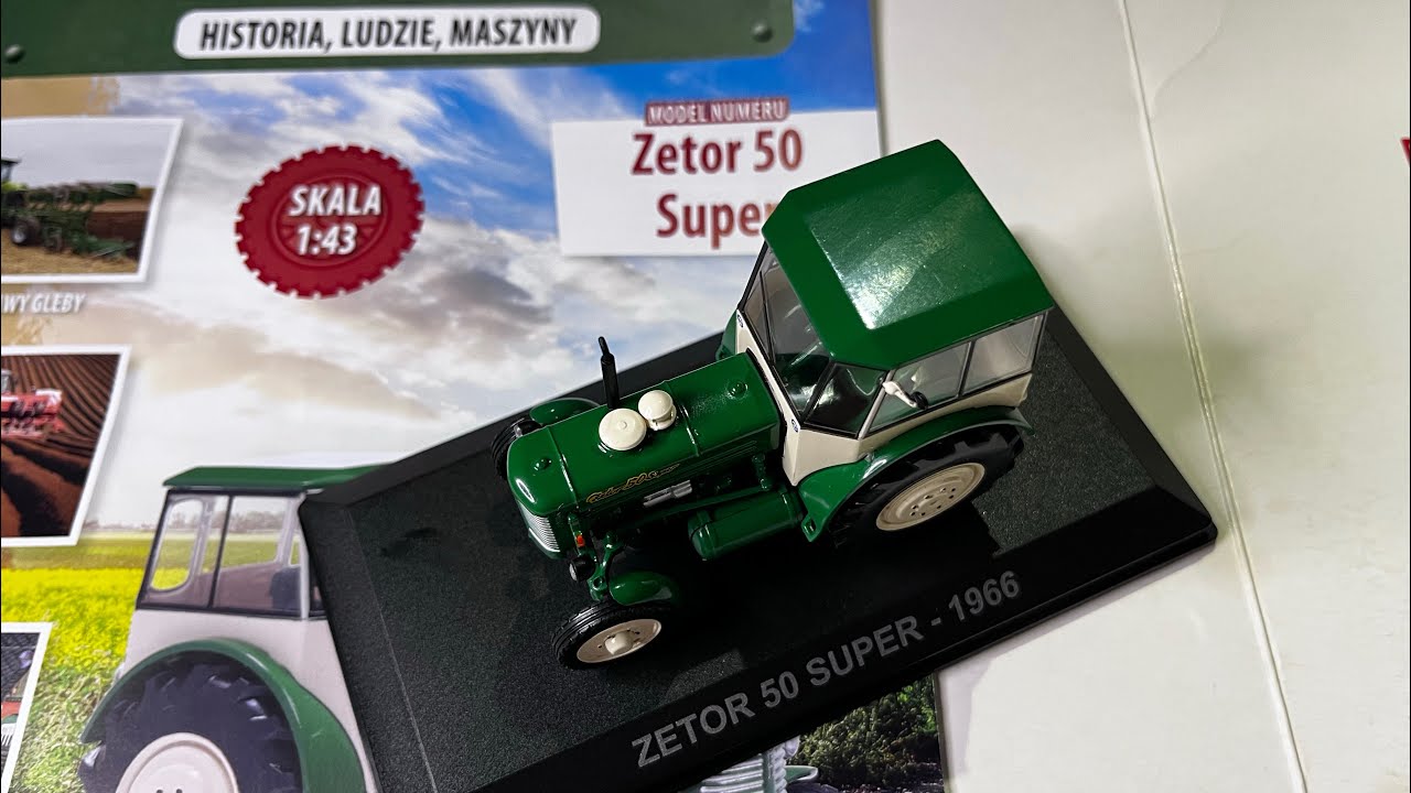 Traktor Zetor 50 Super Kultowe Traktory Hachette 1/43 diecast model #zetor 