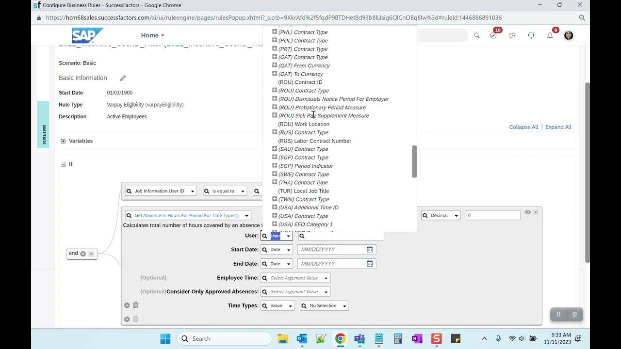 Compensation-Time Off Integration in SAP SuccessFactors