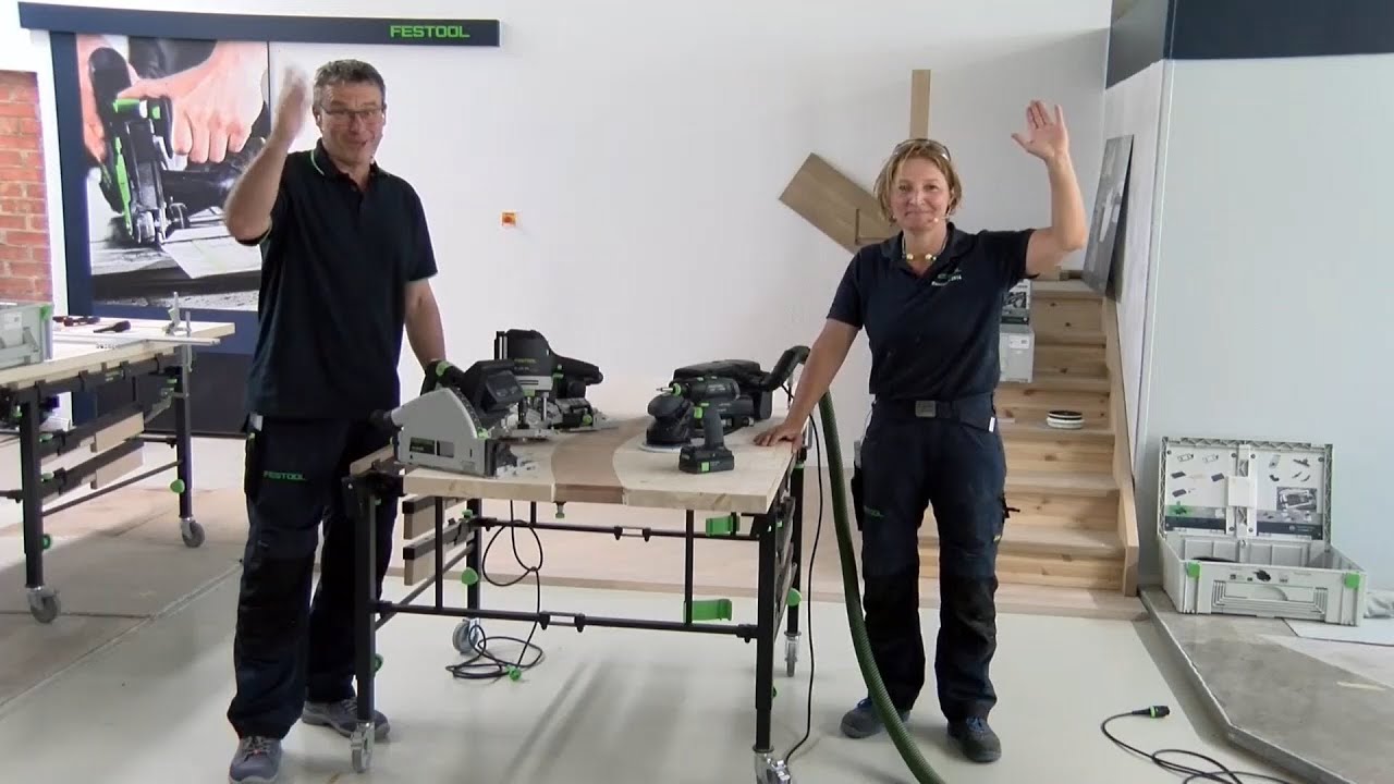 Routing + surface finishing with Frank & Nadja (Live Recording from Festool HQ, Germany)