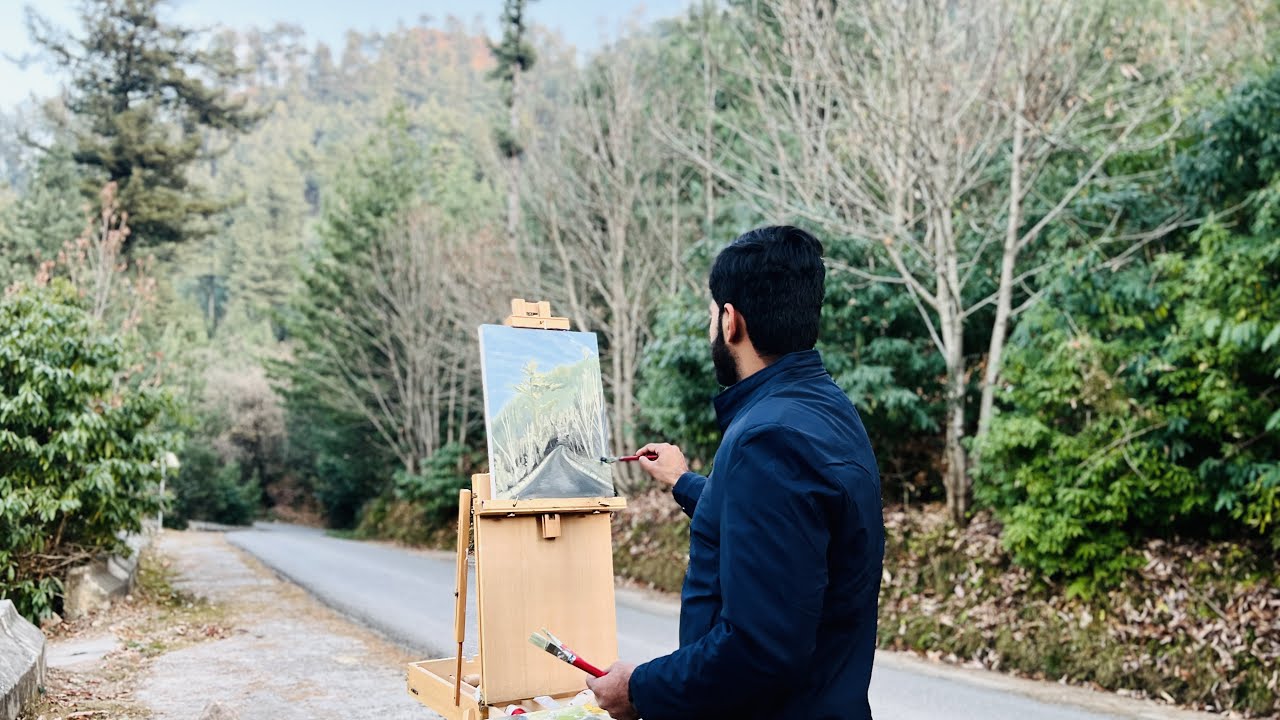 Live Calligraphy on Mountain | Paintastic Valley