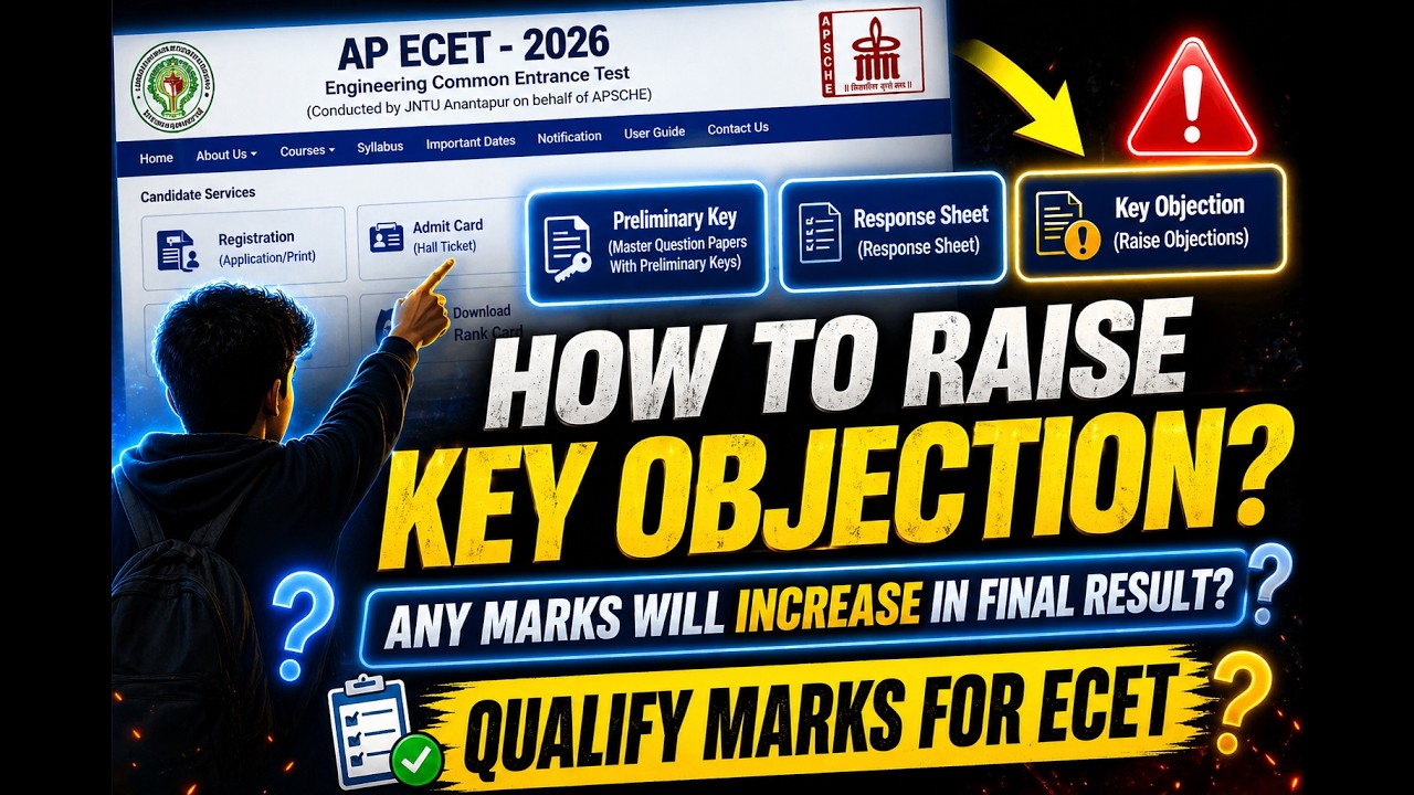 AP ECET 2026 Key Objection Full Process  Marks Increase Avuthaya? + Qualifying Marks