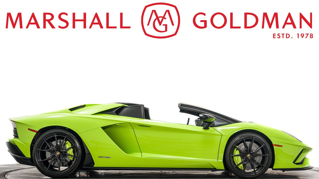 2019 Lamborghini Aventador LP 740-4 S Roadster in Verde Scandal over Nero Ade interior for sale