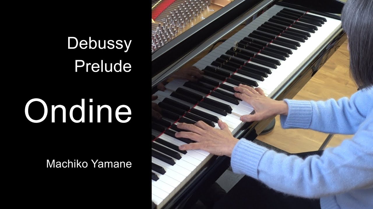 Debussy Prelude: Ondine. Pianist Machiko Yamane Musgrave. Classical piano music.