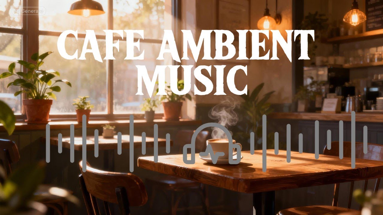 Cozy Café Ambience ☕ Relaxing Background Music for Work & Study