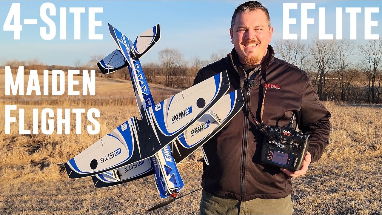 E-flite - 4-Site 3D Flat Foamy - 800mm - 2X Maiden Flights