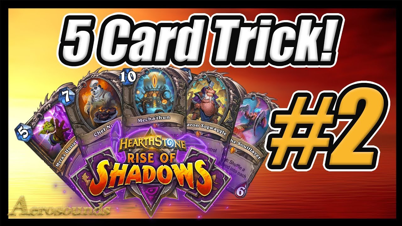 Togwaggle Rogue -5 Card Trick Ep2- You Pick The Cards, I Play The Deck!- Rise of Shadows Hearthstone