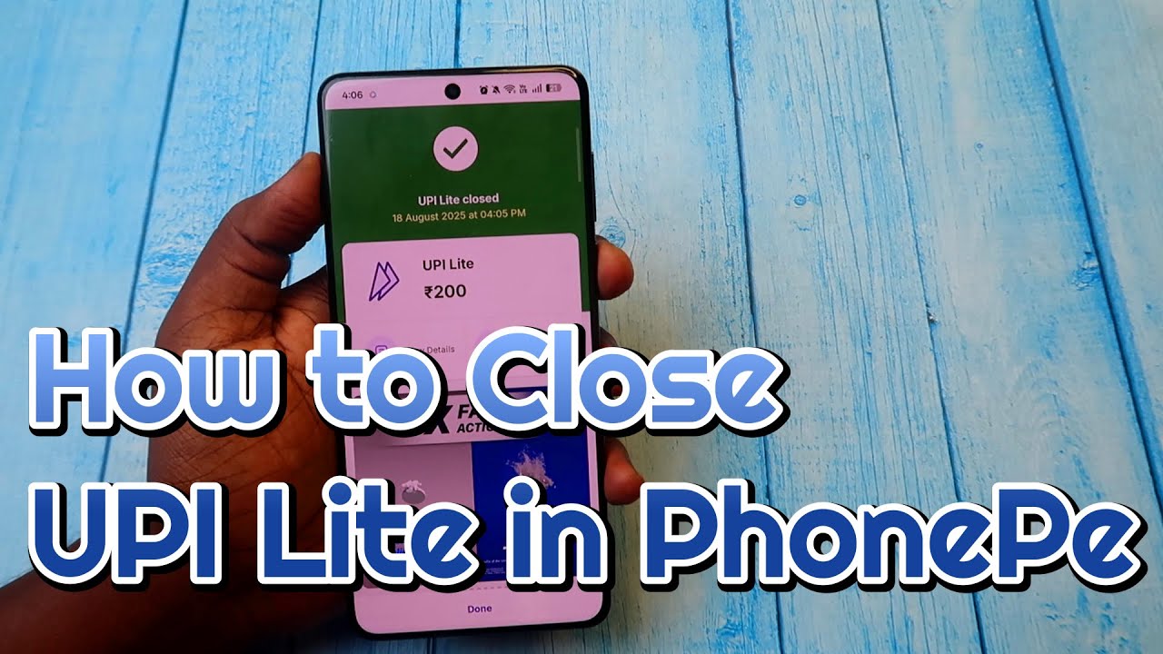 How to close UPI Lite in PhonePe & get refund to bank account