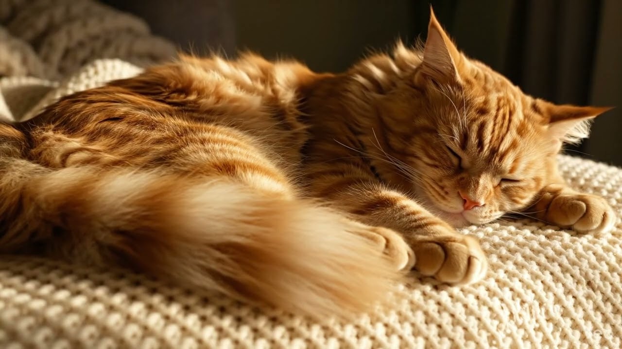 Pure Relaxation: Sleeping Ginger Cat ASMR