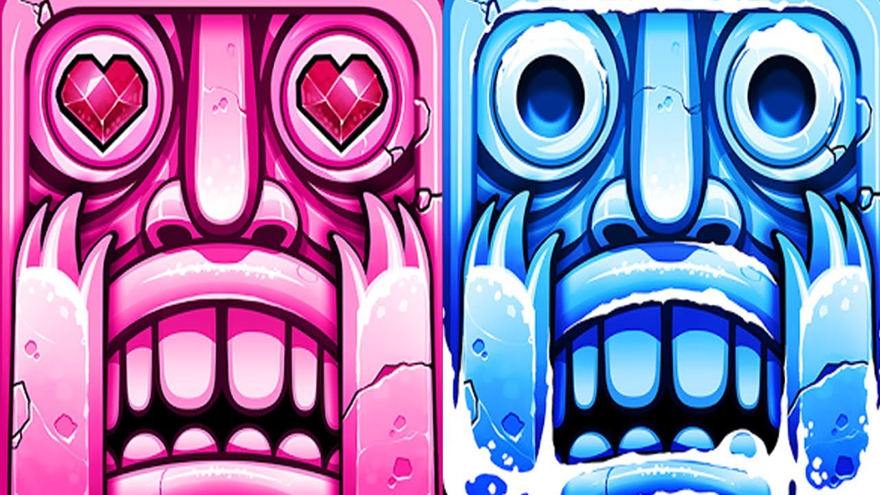 Temple Run 2 Blazing Sands VS Frozen Festival Android iPad iOS Gameplay HD
