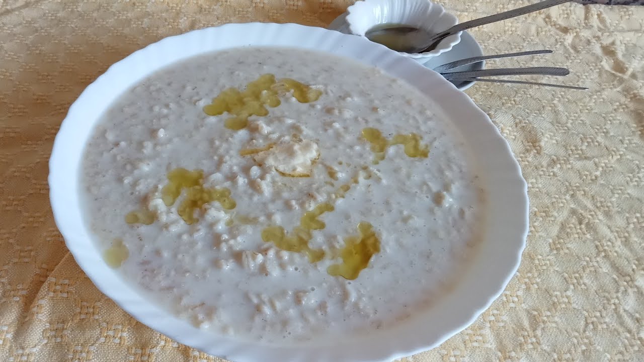 طريقة القمح بالحليب أكلة تقليدية و مغدية.