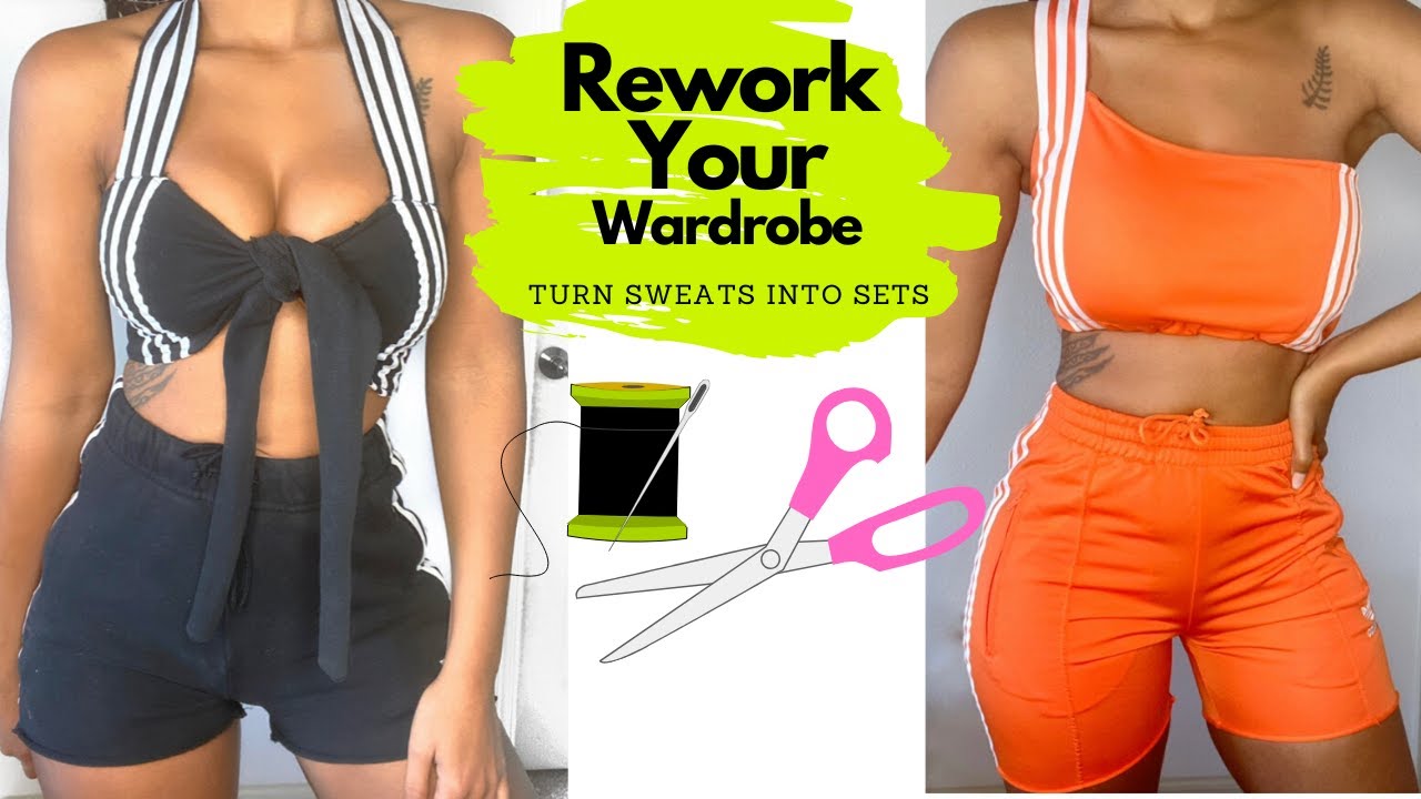 DIY: turn your sweats to two piece sets
