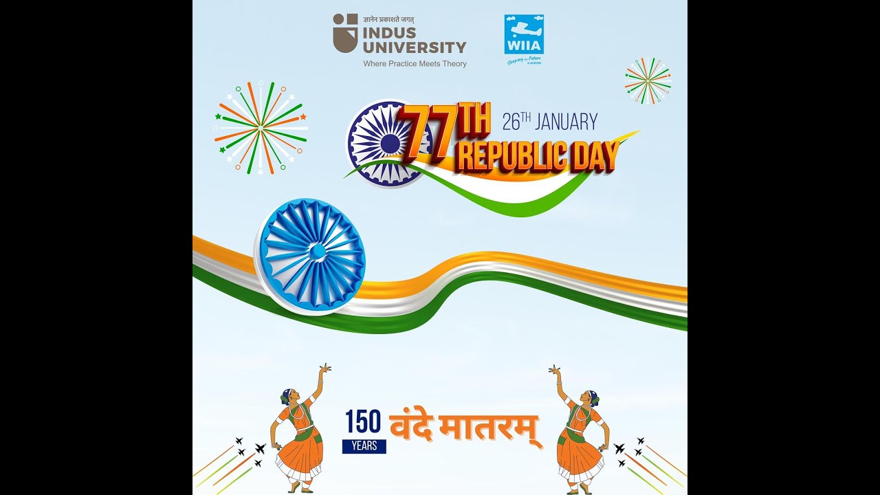 77th Republic Day Celebration at Indus University