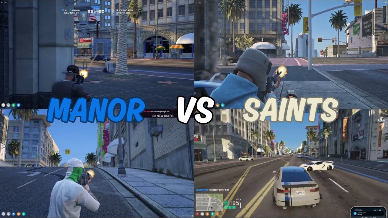 Manor vs Saints At The Vault | Multi POV | NoPixel 4.0 GTA RP