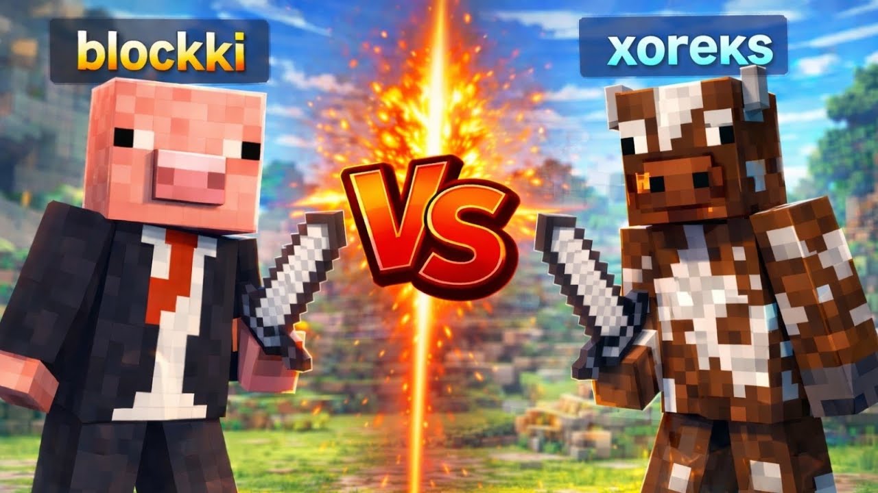 ✅⚔️ ЛЕГЕНДАРНАЯ ДУЕЛЬ BLOCKKI ПРОТИВ XOREKS В МАЙНКРАФТ