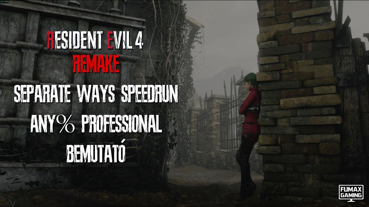 Resident Evil 4 Separate Ways speedrun bemutató magyar kommentárral - professional difficulty, PC