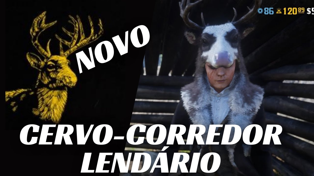 Red dead Online l Cervo-Corredor Lendário NOVO Animal Lendário l Localização e Hora