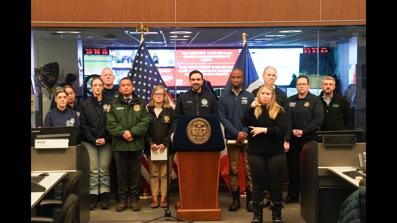 Mayor Mamdani Holds Press Conference to Provide Weather Updates