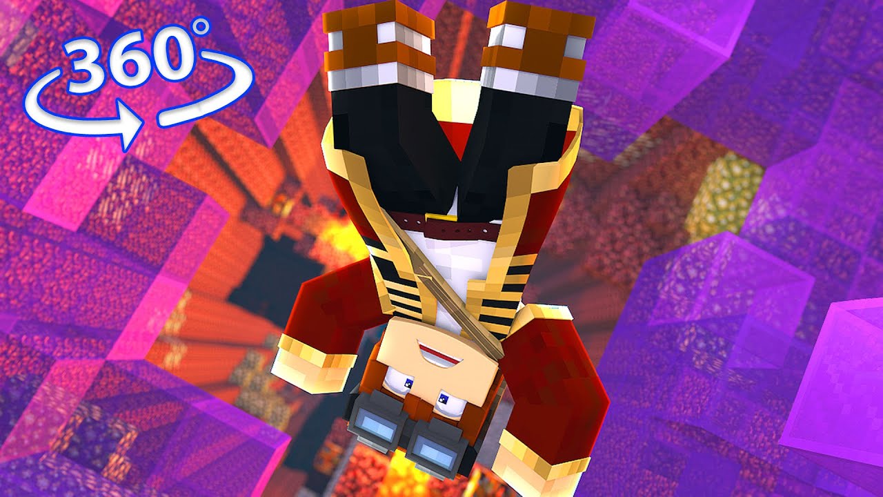 Virtual Reality FREE FALLING in Minecraft 360° !