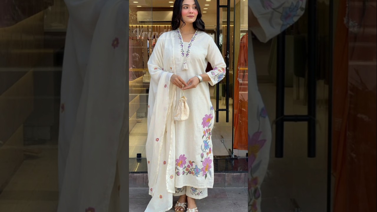 *WOMEN'S PURE MUSLIN COTTON KURTA SETS #officelooks #trendingshorts #viral #dress #instafashion