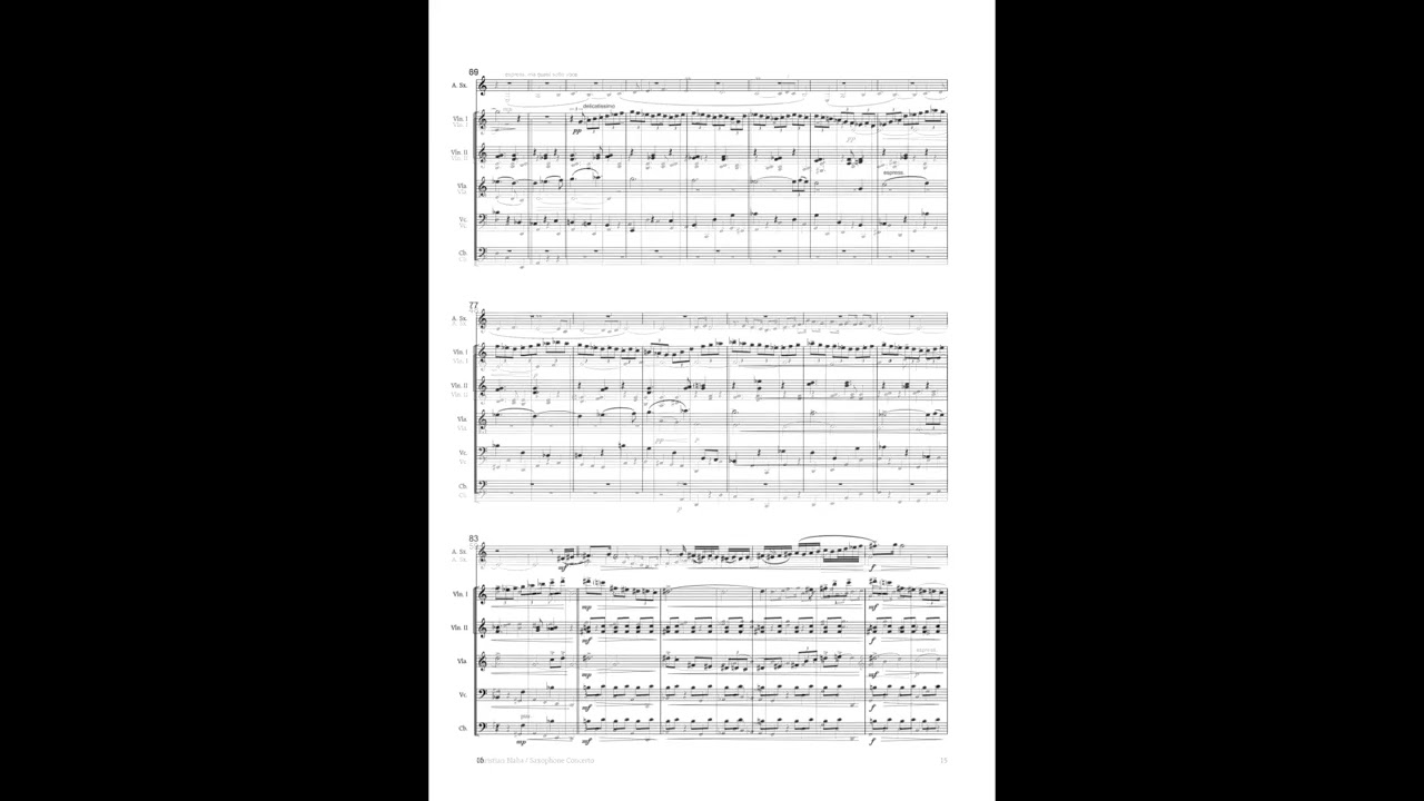 CONCERTO FOR SAXOPHONE AND STRINGORCHESTRA | CHRISTIAN BLAHA (2014)