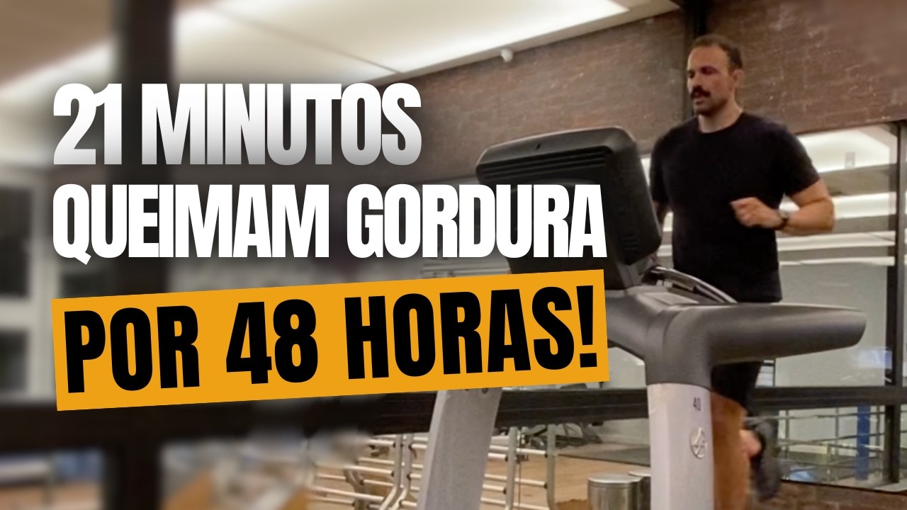 Treino de Corrida HIIT na Esteira para Queimar Gordura até 48h Depois