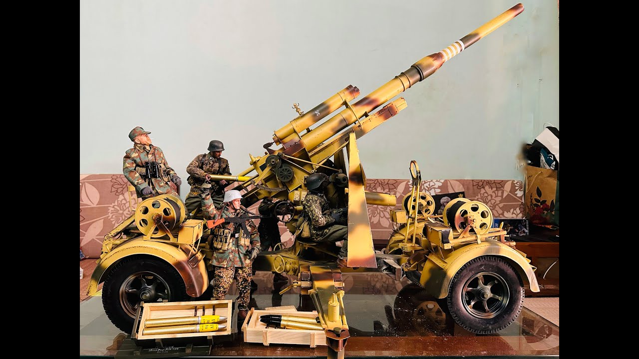 Unboxing 1/6 scale WWII action figure - FLAK 88 - Pháo Phòng Không - 