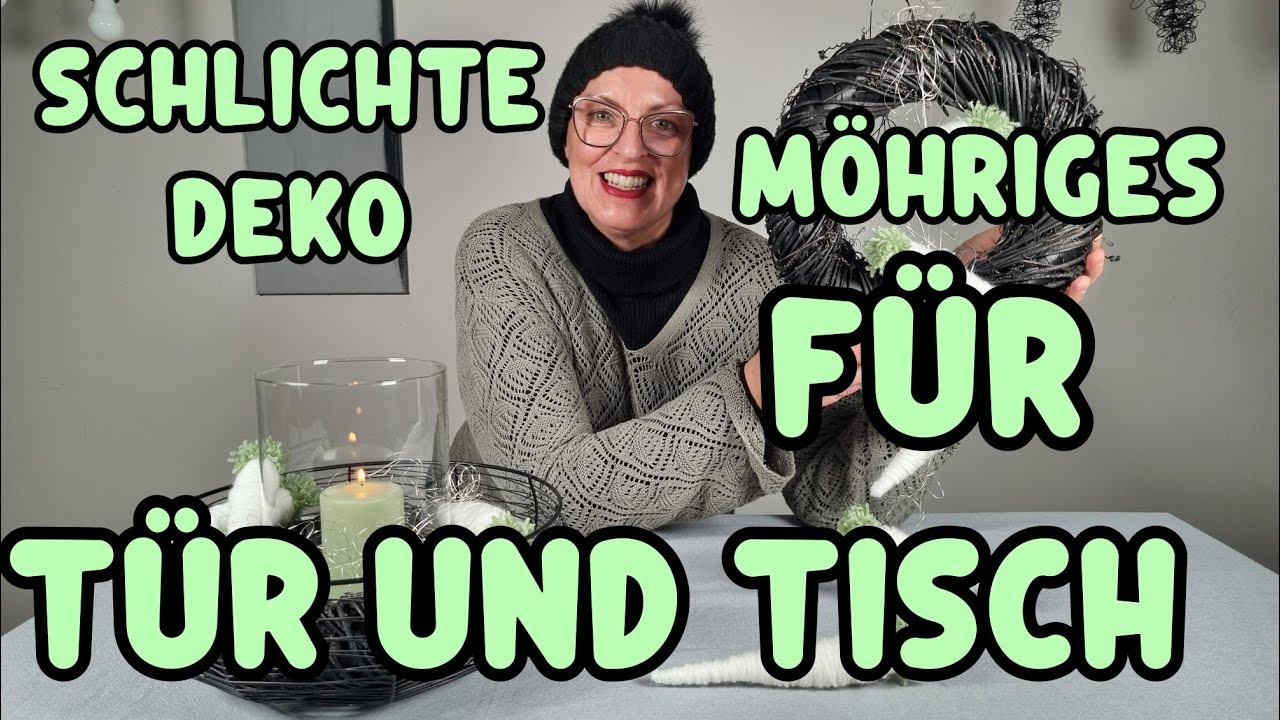 GANZ SCHLICHT TÜRDEKO FÜR DIE OSTERZEIT