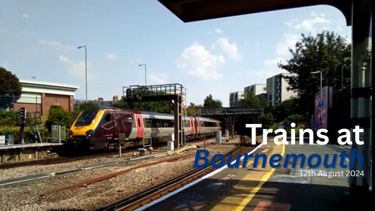 Trains at Bournemouth 12/08/2024