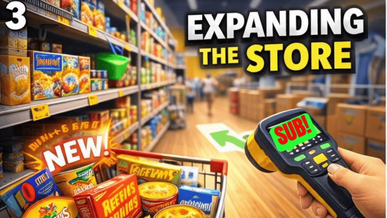 WE EXPANDED OUR STORE! Bigger Supermarket = More Profit?! | Supermarket Simulator EP 24