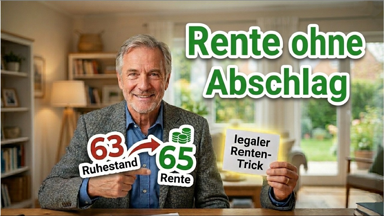 Ruhestand mit 63, in Rente mit 65 ohne Abschlag. Dieser legale Trick entscheidet &uuml;ber Tausende Euro.