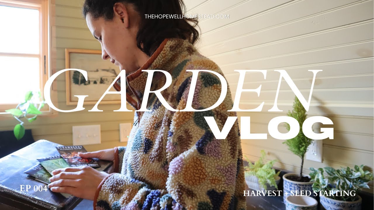 January, Seed Starting, Cabbage Harvest & Burning the Garden