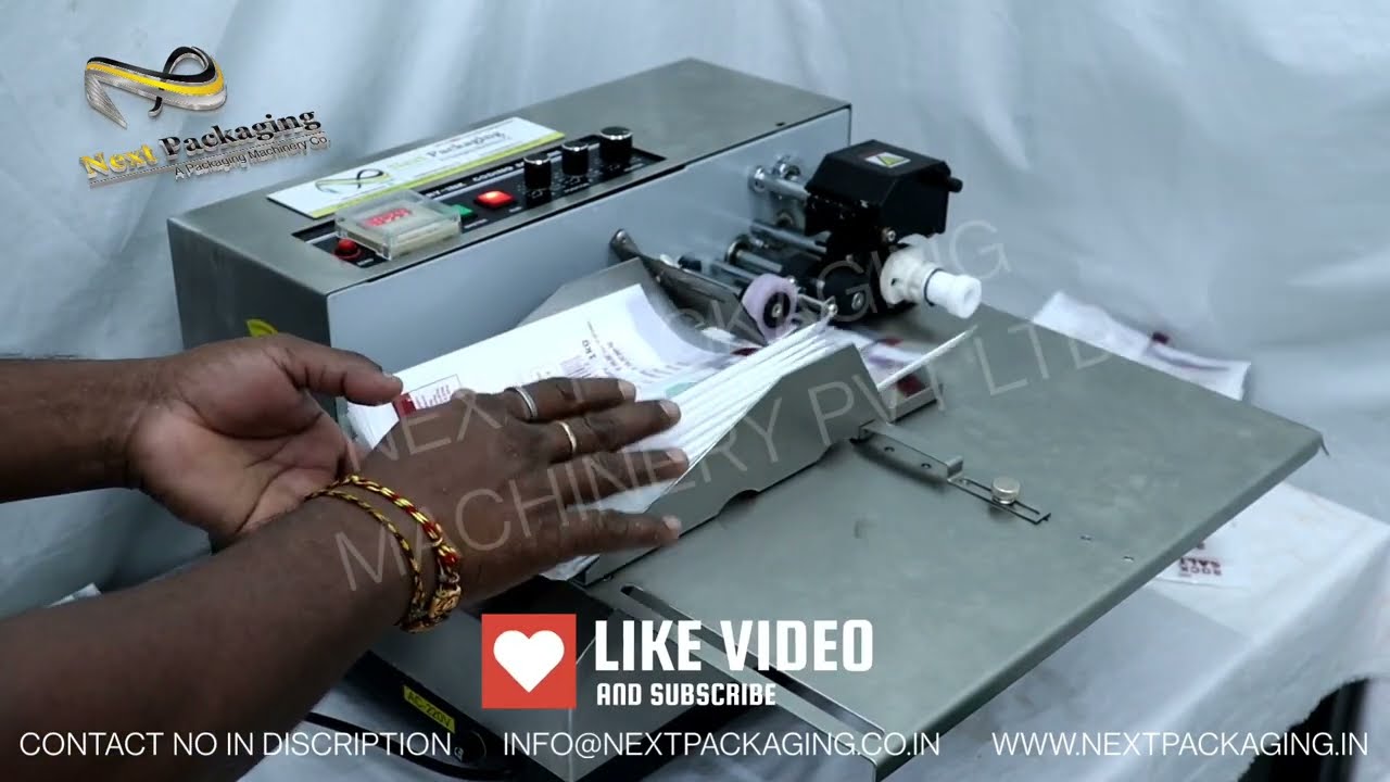 Solid ink coder | batch coding machine for pouch | dry ink coder | mrp printing machine