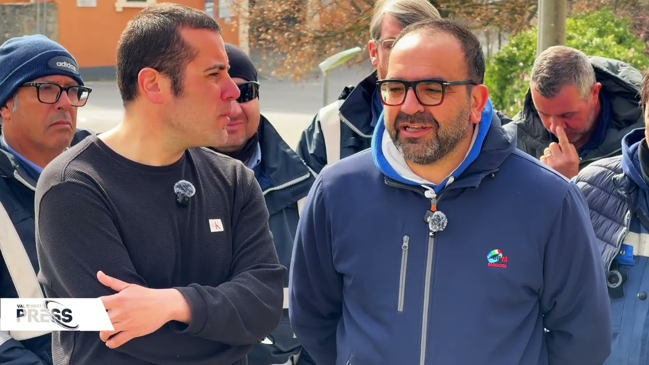 LAVORO - Presidio UILM dei Lavoratori Effegi davanti alla Sede Amministrativa di ENI a Viggiano