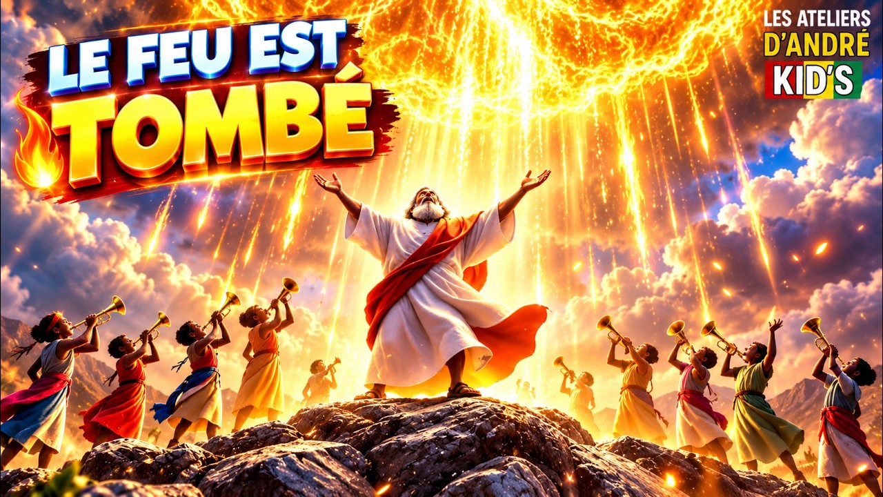 LE FEU DE DIEU EST TOMBÉ 🔥 | Chant chrétien de victoire pour enfants | Afro-Gospel Louange