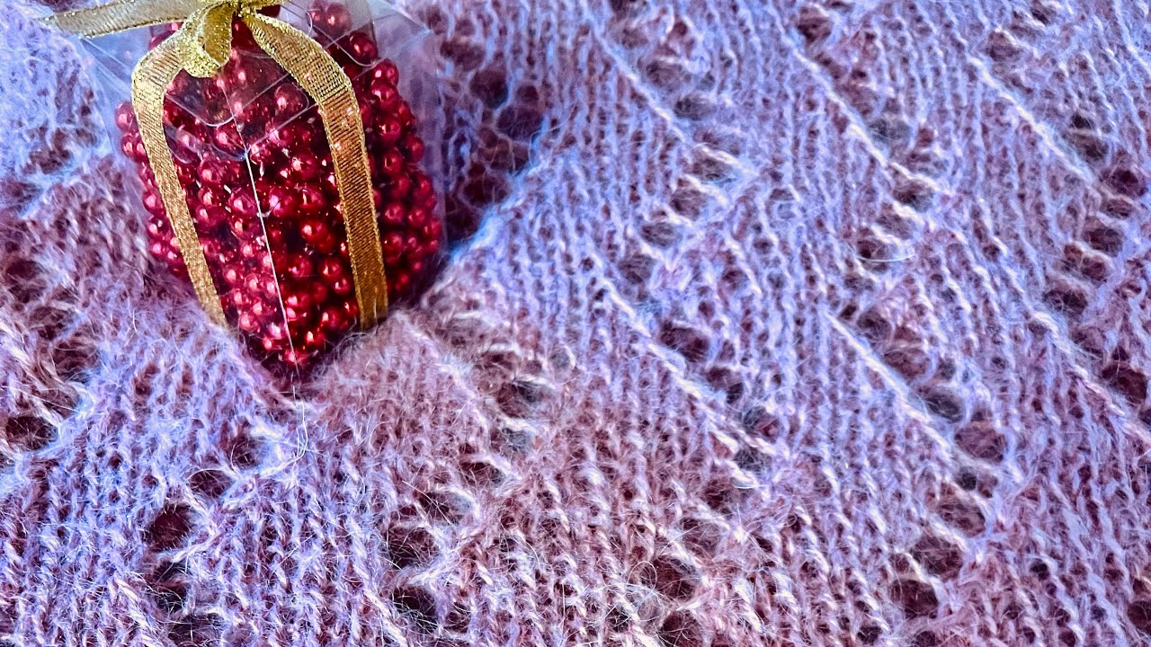 Супер простой ажурный палантин!
