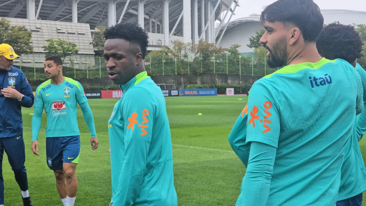SHOW de GOLS e DEFESA&Ccedil;AS no TREINO da SELE&Ccedil;&Atilde;O BRASILEIRA NA COREIA DO SUL! Imagens EXCLUSIVAS!