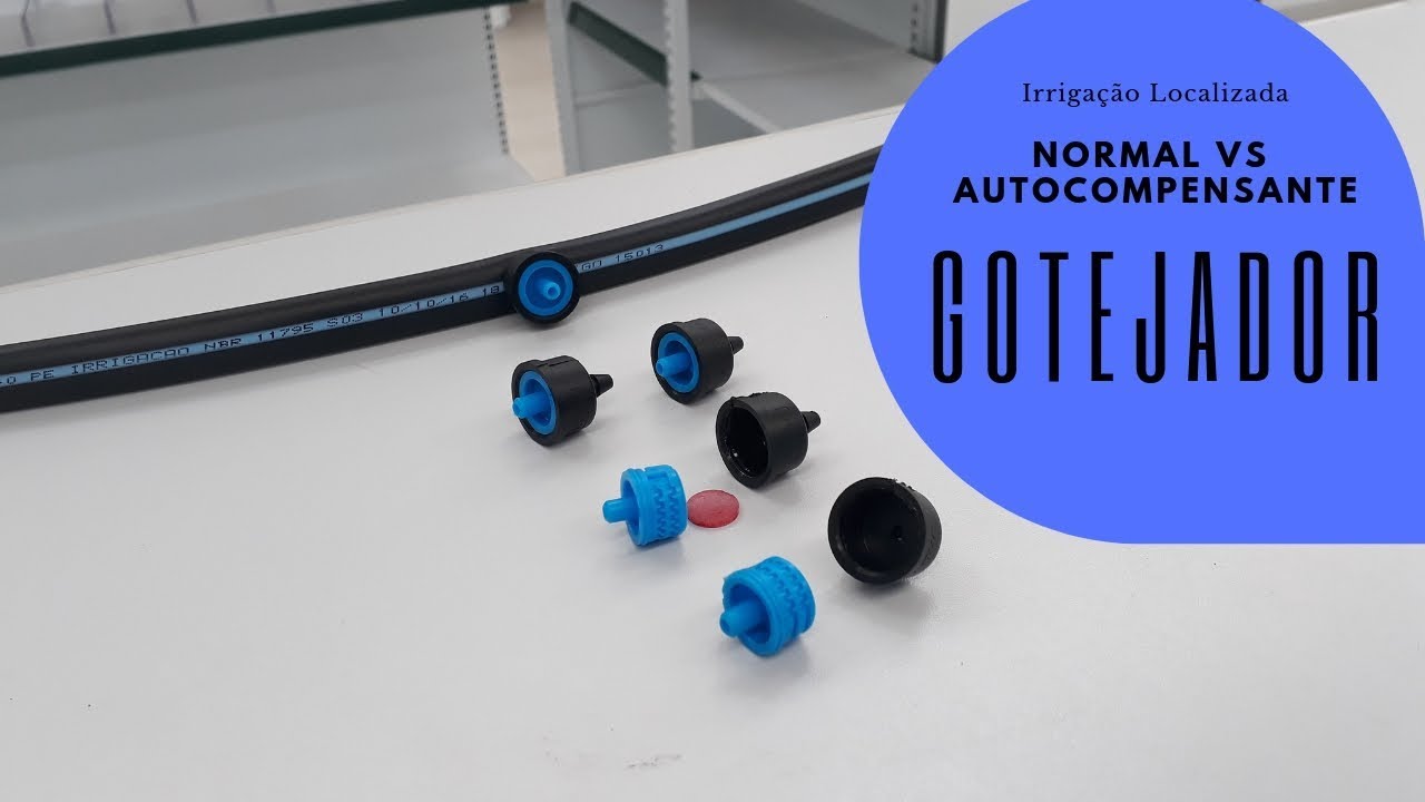 Gotejador Normal vs Autocompensante - Irrigação Localizada