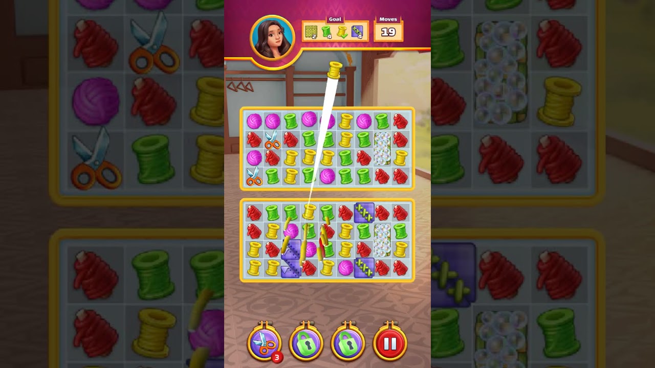 Cotton Match level 21 No Boosters - Match 3 Game #Bubunka