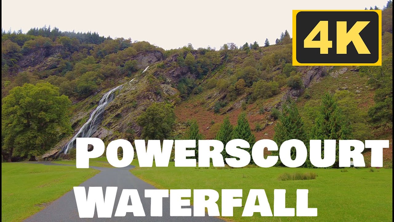Powerscourt, Waterfall, Wicklow, Walking Tour, 4k, 60FPS ,UHD