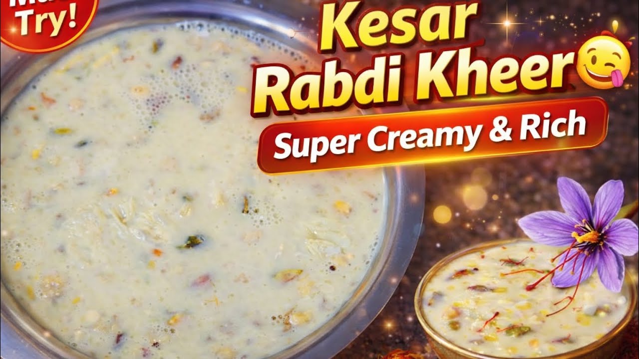 👉 “Itni Creamy Kesar Rabdi Kheer 🤤 | Easy Recipe | Market Se Bhi Better”