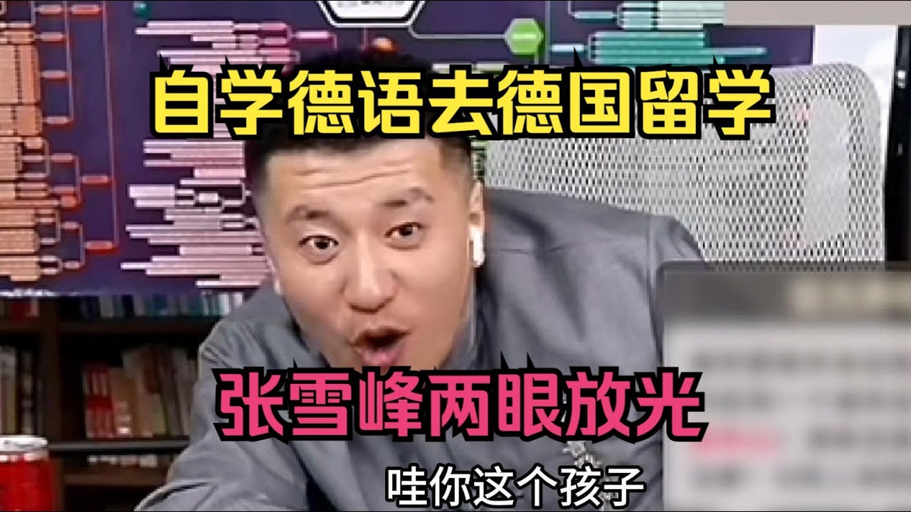 自学德语去德国留学，张雪峰两眼放光