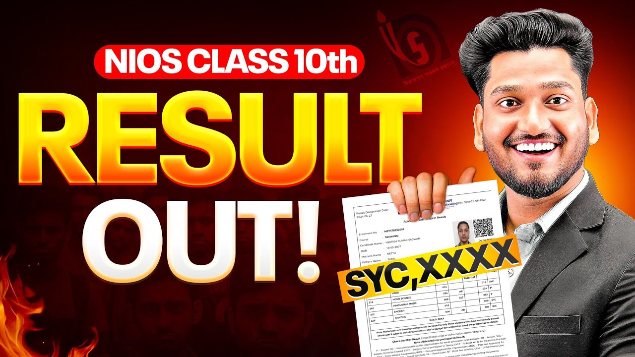 NIOS 10th Result April 2026 😱 SYC, XXXX & SYCT Solved