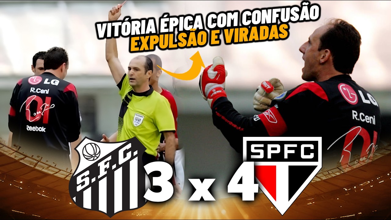 O DIA QUE O SÃO PAULO APLICOU UMA VIRADA ÉPICA NO SANTOS