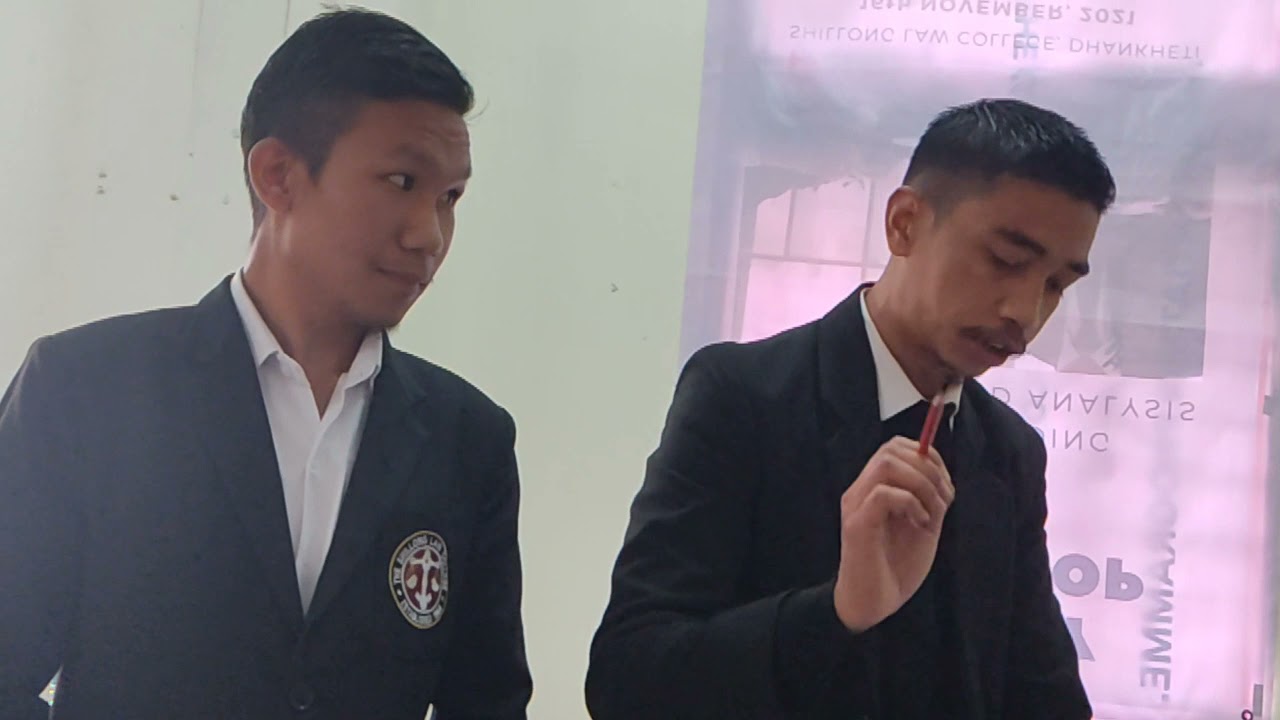 Moot court practice/Shillong Law College/Meghalaya.