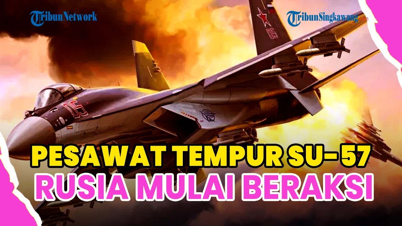 ®️🔴 SEKUTU AS KETAR-KETIR❗PESAWAT TEMPUR RUSIA SU-57 DIKERAHKAN MOSKOW, BISA SERANG TANPA TERLIHAT