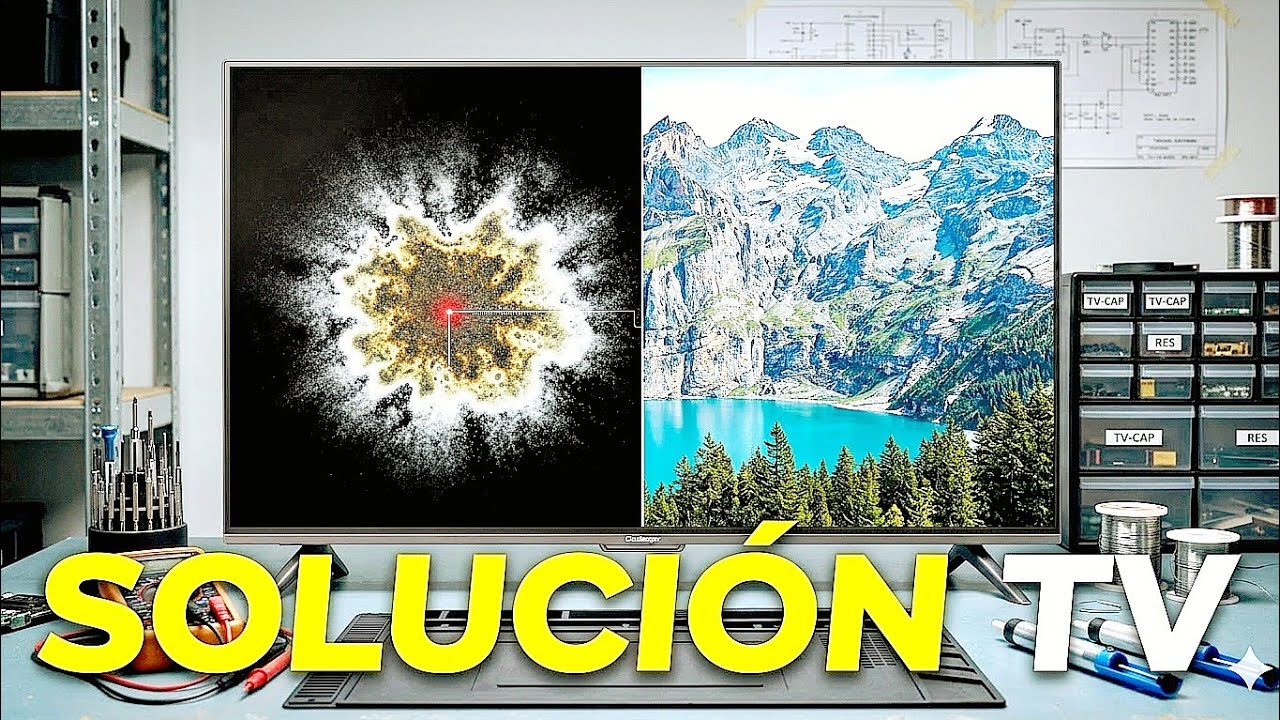 TV Challenger modelo led43locbtt2 con hongo causante del problema de video tip de solución 👍
